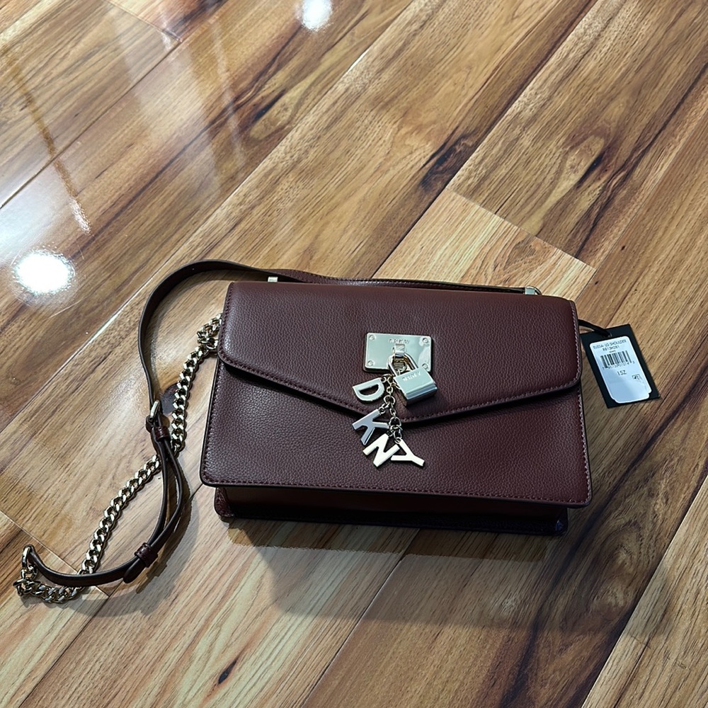 NEW: Red DKNY Large Shoulder Bag